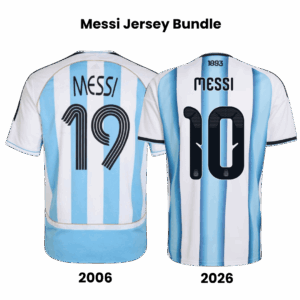 Retro MESSI #19 Argentina Home 2006 & MESSI #10 Argentina Home 2026
