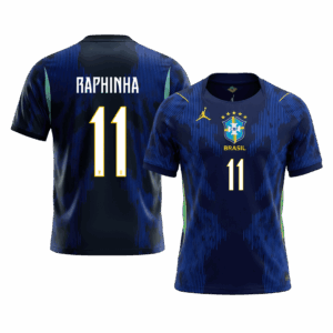 RAPHINHA #11 Brazil Away Soccer Jersey World Cup 2026