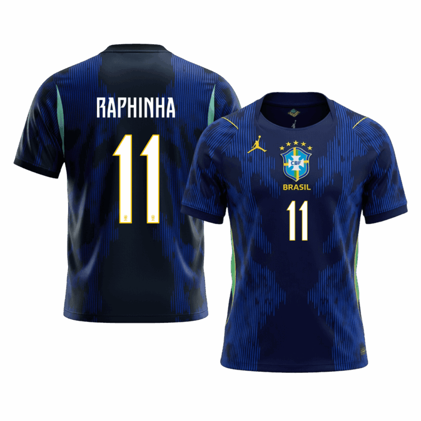 697454_1 RAPHINHA #11 Brazil Away Soccer Jersey World Cup 2026