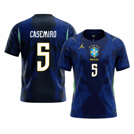 CASEMIRO #5 Brazil Away Soccer Jersey World Cup 2026