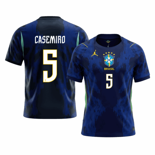CASEMIRO #5 Brazil Away Soccer Jersey World Cup 2026