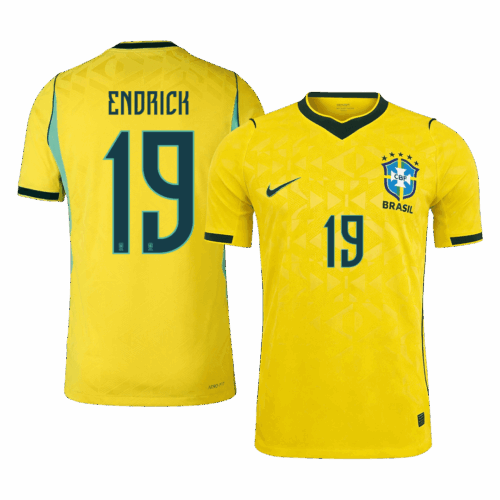 ENDRICK #19 Brazil Home Player Version Jersey World Cup 2026