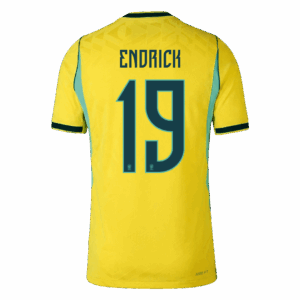 ENDRICK #19 Brazil Home Player Version Jersey World Cup 2026