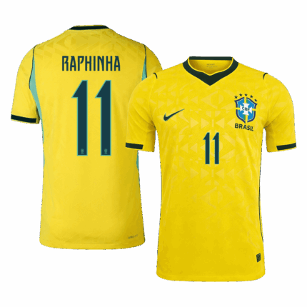RAPHINHA #11 Brazil Home Player Version Jersey World Cup 2026