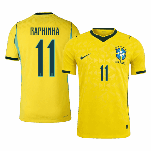 RAPHINHA #11 Brazil Home Player Version Jersey World Cup 2026