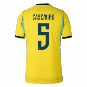 CASEMIRO #5 Brazil Home Player Version Jersey World Cup 2026