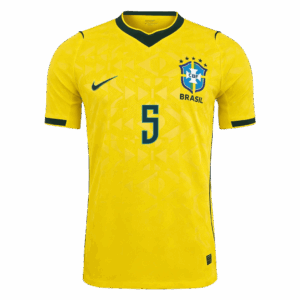 CASEMIRO #5 Brazil Home Player Version Jersey World Cup 2026
