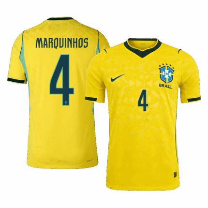 MARQUINHOS #4 Brazil Home Player Version Jersey World Cup 2026