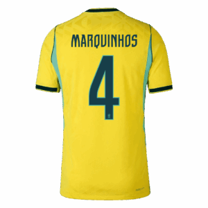 MARQUINHOS #4 Brazil Home Player Version Jersey World Cup 2026