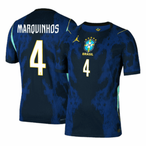 MARQUINHOS #4 Brazil Away Player Version Jersey World Cup 2026
