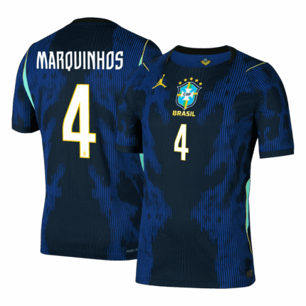 MARQUINHOS #4 Brazil Away Player Version Jersey World Cup 2026