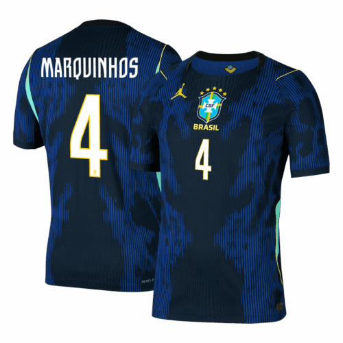 MARQUINHOS #4 Brazil Away Player Version Jersey World Cup 2026