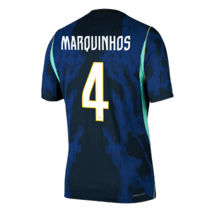 MARQUINHOS #4 Brazil Away Player Version Jersey World Cup 2026
