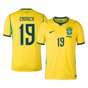 ENDRICK #19 Brazil Home Soccer Jersey World Cup 2026
