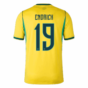 ENDRICK #19 Brazil Home Soccer Jersey World Cup 2026