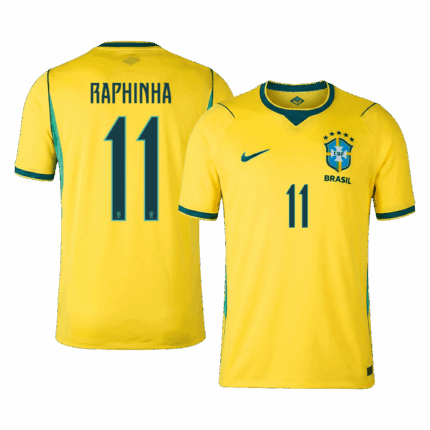 RAPHINHA #11 Brazil Home Soccer Jersey World Cup 2026
