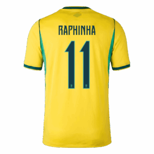 RAPHINHA #11 Brazil Home Soccer Jersey World Cup 2026