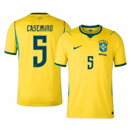 CASEMIRO #5 Brazil Home Soccer Jersey World Cup 2026