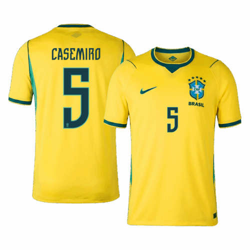 CASEMIRO #5 Brazil Home Soccer Jersey World Cup 2026