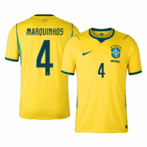 MARQUINHOS #4 Brazil Home Soccer Jersey World Cup 2026