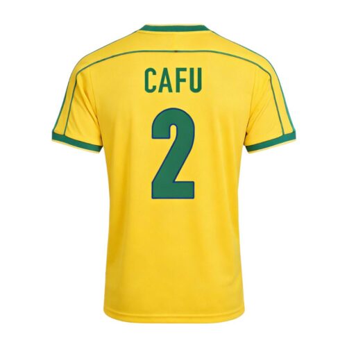 Retro Soccer Jersey CAFU #2 Brazil Home 1998