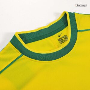 Retro Soccer Jersey RONALDO #9 Brazil Home 1998 - Image 5