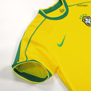 Retro Soccer Jersey RONALDO #9 Brazil Home 1998 - Image 9