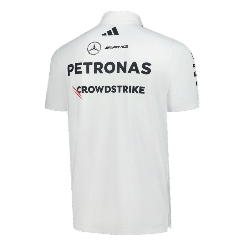 Mercedes AMG Petronas F1 2025 Team Polo White