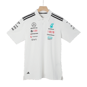 Mercedes AMG Petronas F1 2025 Team Polo White