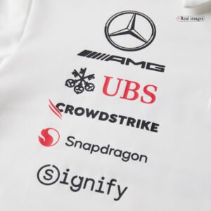 Mercedes AMG Petronas F1 2025 Team Polo White