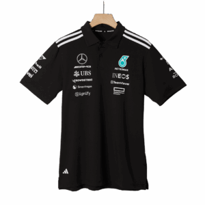 Mercedes AMG Petronas F1 2025 Team Polo Black - Image 4