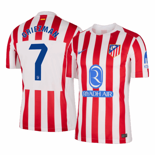 GRIEZMANN #7 Atletico Madrid Home Soccer Jersey 2025/26