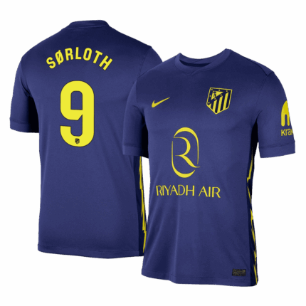 SØRLOTH #9 Atletico Madrid Away Soccer Jersey 2025/26