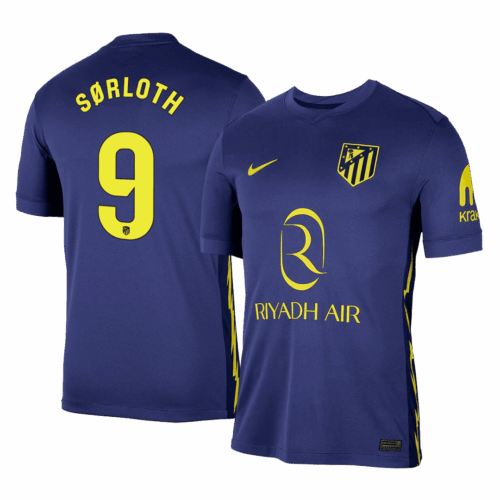 SØRLOTH #9 Atletico Madrid Away Soccer Jersey 2025/26