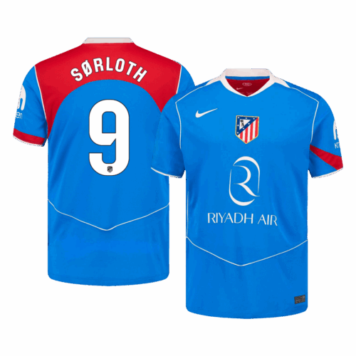 SØRLOTH #9 Atletico Madrid Third Away Soccer Jersey 2025/26