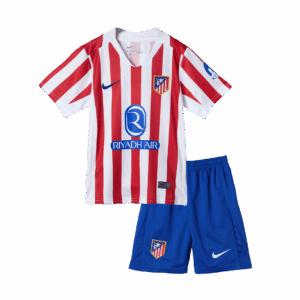 Atletico Madrid Home Kids Soccer Jerseys Kit 2025/26 - Image 3