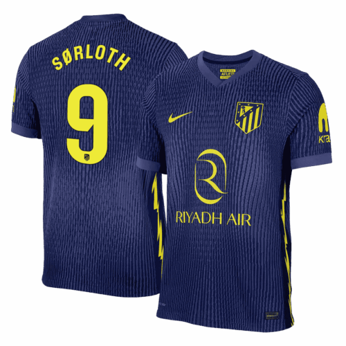 SØRLOTH #9 Atletico Madrid Away Player Version Jersey 2025/26