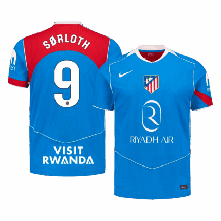SØRLOTH #9 Atletico Madrid Third Away Player Version Jersey 2025/26