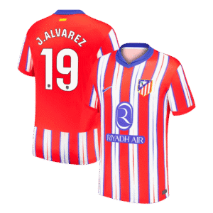 J.ALVAREZ #19 Atletico Madrid Home Soccer Jersey 2024/25