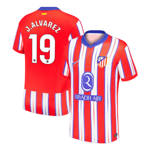 J.ALVAREZ #19 Atletico Madrid Home Soccer Jersey 2024/25