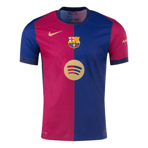 Barcelona Home Authentic Soccer Jersey 2024/25 Spotify Logo Without Text