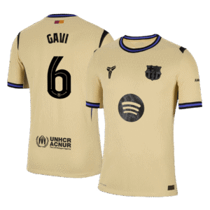 GAVI #6 Barcelona Away Authentic Soccer Jersey 2025/26 - UCL