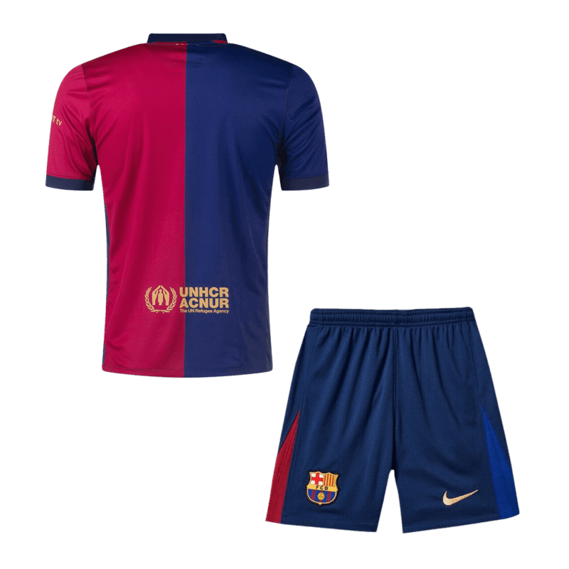 Barcelona Home Soccer Jersey Kit(Jersey+Shorts) 2024/25