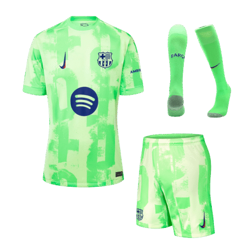 Barcelona Third Away Jerseys Full Kit 2024/25- (Spotify Logo Without Text)