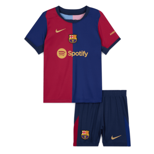 Barcelona Home Kids Soccer Jerseys Kit 2024/25