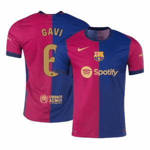 GAVI #6 Barcelona Home Soccer Jersey