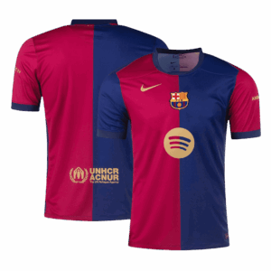 Barcelona Home Soccer Jersey-Spotify Logo Without Text - Image 18