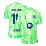 LAMINE YAMAL #19 Barcelona Third Away Soccer Jersey - UCL（Spotify Logo Without Text）