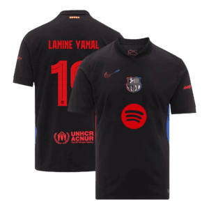 LAMINE YAMAL #19 Barcelona Away Soccer Jersey - UCL (Spotify Logo Without Text)