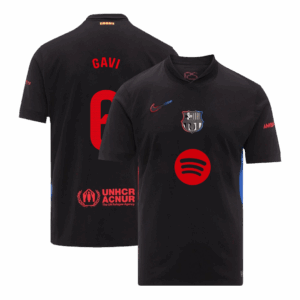 GAVI #6 Barcelona Away Soccer Jersey- Spotify Logo Without Text